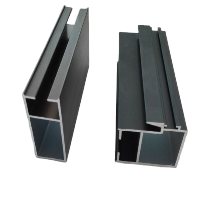 6061 Extruded Aluminum U H T shape for aluminum sliding window track channel door frame