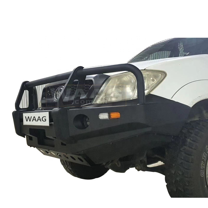 High Quality Bull Bar Front  Bumper Guard Winch Bar With LED Light for Hilux vigo N80 2005+