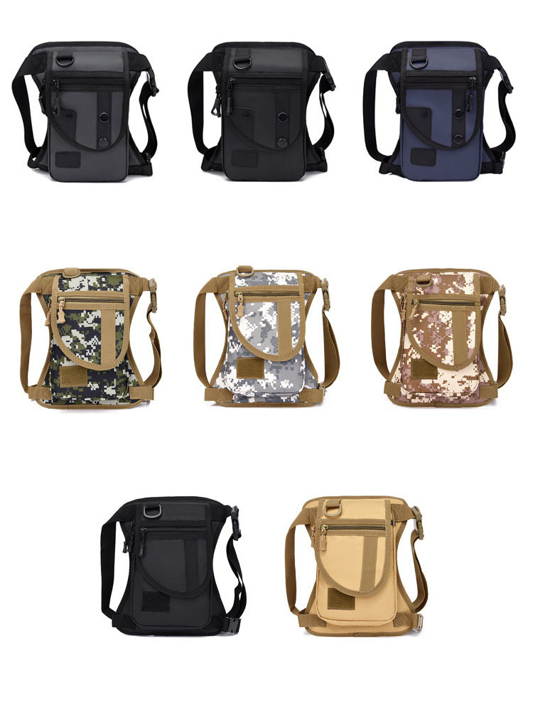 Tactical Drop Leg Bag Fanny Pack Shoulder Messenger Bag for Motorbike Waterproof Drop Motorcycle Waist Bag Thigh Belt