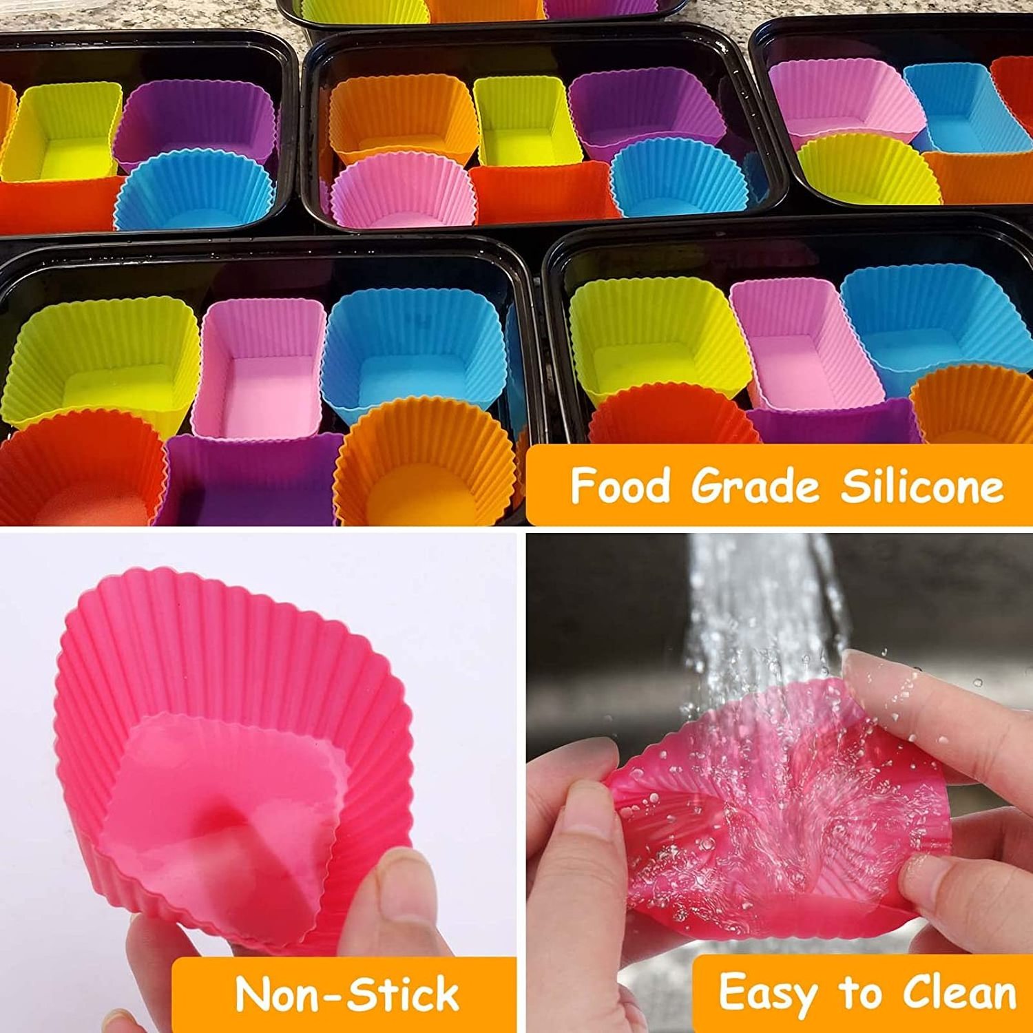 Wholesale Multifunctional Customized Cupcake Liners Silicone Muffin Cup Silicone Baking Molds