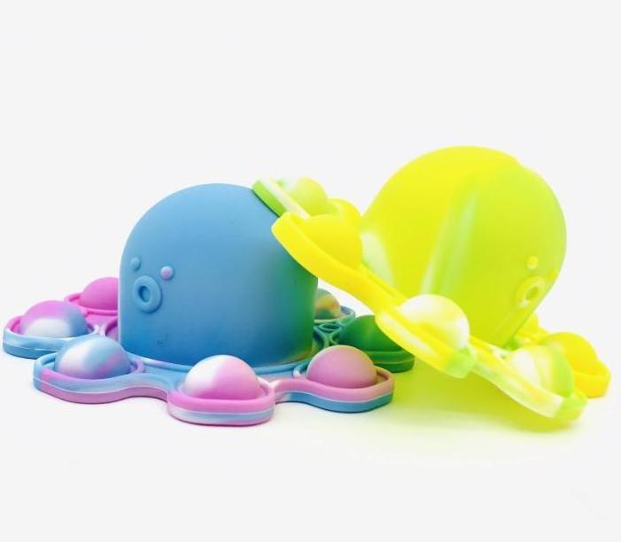 Hot selling  Silicone new design cute pop jellyfish parent child game toys cute pop bubble relieve Stress Fidgeting bubble Toys