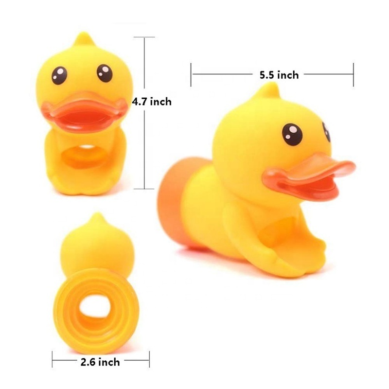 Faucet Extender, Silicone Animal Spout Sink Handle Extender for Toddlers Kids, Baby Safe and Fun Hand- Bathroom Accessory