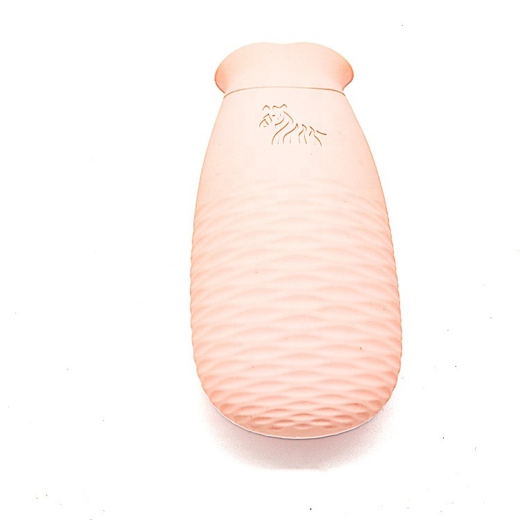 Silicone Hot Water Bottle Hot Water Bag with Knit Cover Microwave Heating Silicone Bottle