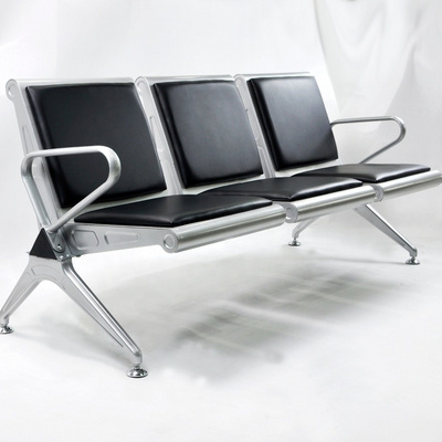 Hospital Waiting Bench Pu row Link Chairs With Pu Cushion Seating Waiting Chair 3 Seater Airport Chair