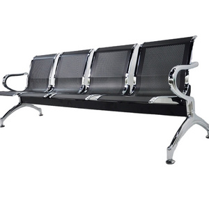 Electroplated Row Chair Series Four-Seater Leisure And Comfortable Bank Hospital Clinic Airport Waiting Chair