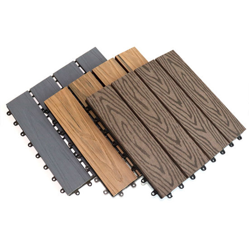 Outdoor Wood Plastic composite Decking wood flooring 3D embossed WPC flooring composite deck