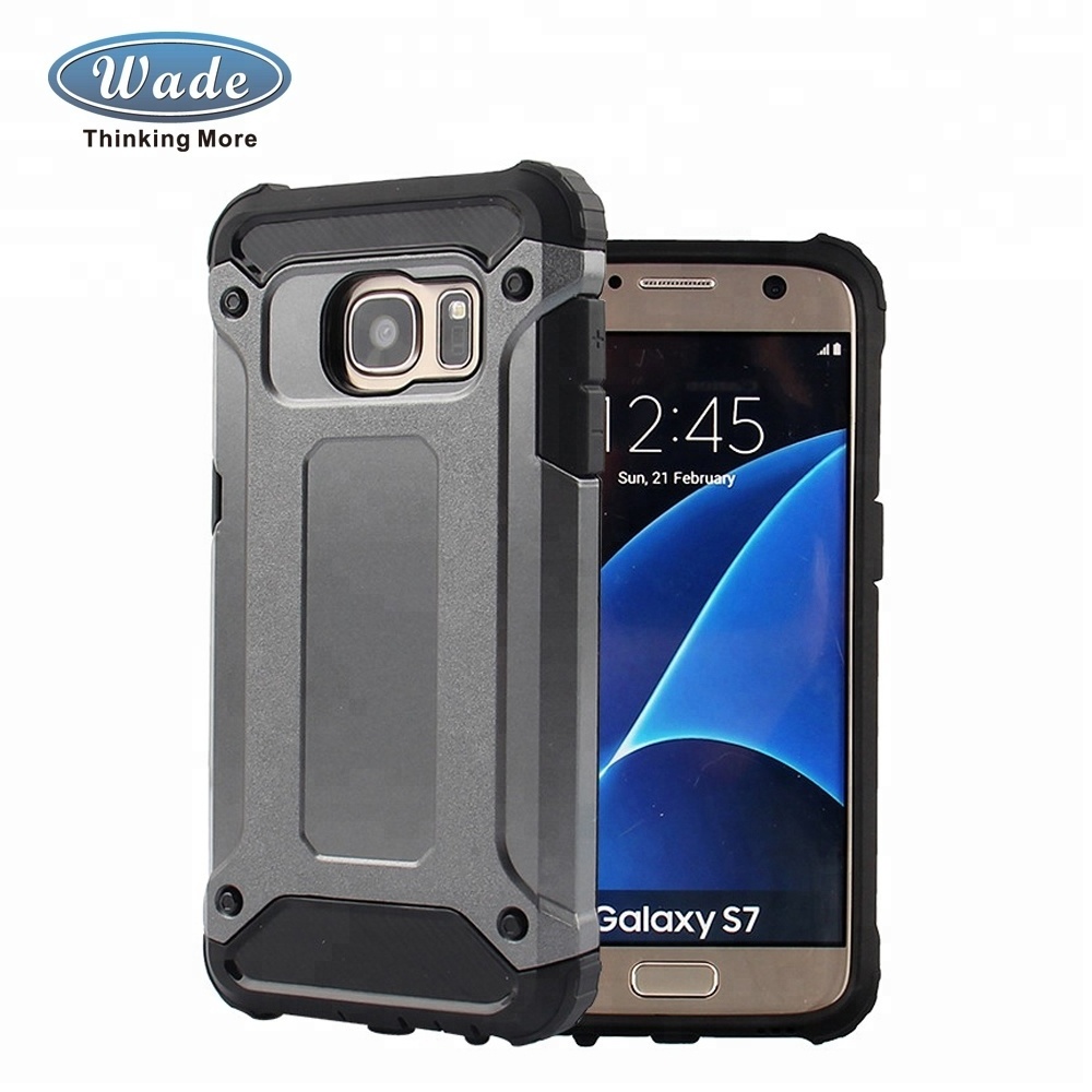 Wadegroup Trade Assurance Top Armour TPU PC Mobile Accessories Cell Phone Case For Samsung Galaxy s7 S8 S9 S9 Plus S10 S20 ultra