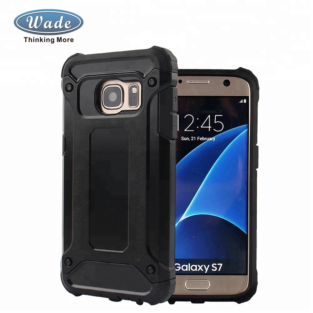 Wadegroup Trade Assurance Top Armour TPU PC Mobile Accessories Cell Phone Case For Samsung Galaxy s7 S8 S9 S9 Plus S10 S20 ultra