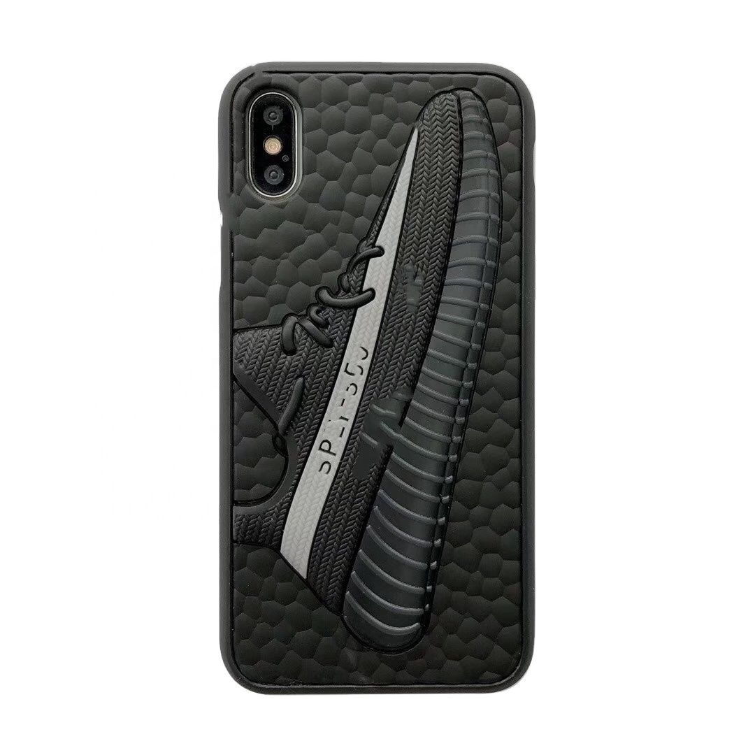 Phone Case 3D Cool Sneaker Cell Phone Shockproof trendy sports Back Cover with Silicone for iPhone x xs 11 pro max 12 mini