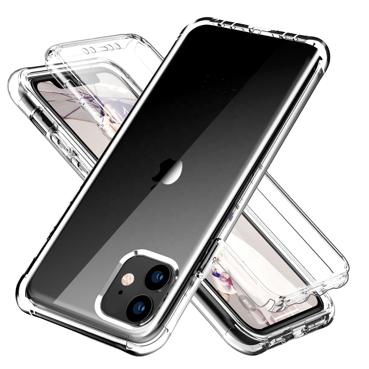 Crystal Clear TPU Mobile Phone Case Ultra Slim Well Fit Cell Phone Case Cover for iPhone 13 /13 Pro Max 360 Full