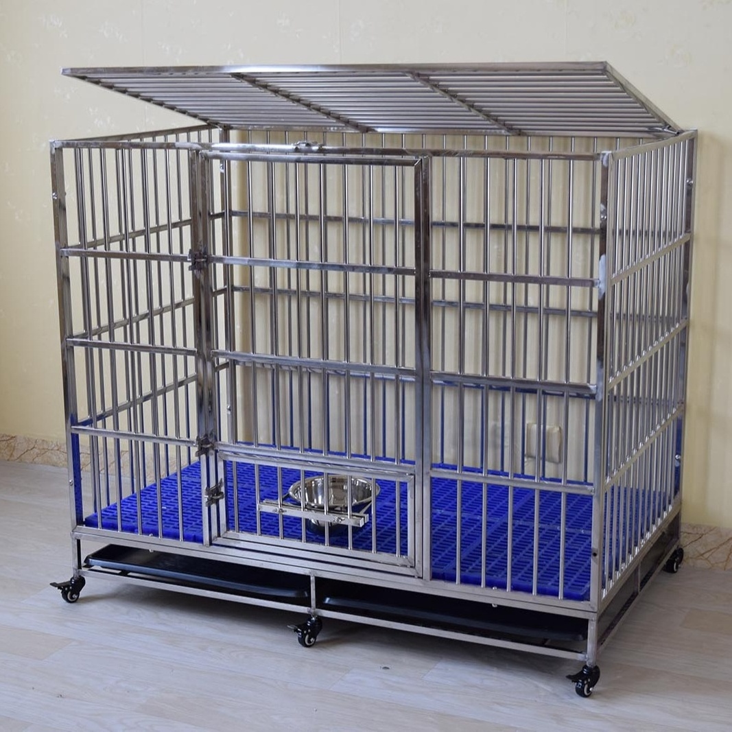 Stackable Stainless Steel Material Dog Breeding Cages Durable Animal Pet House Dog crate