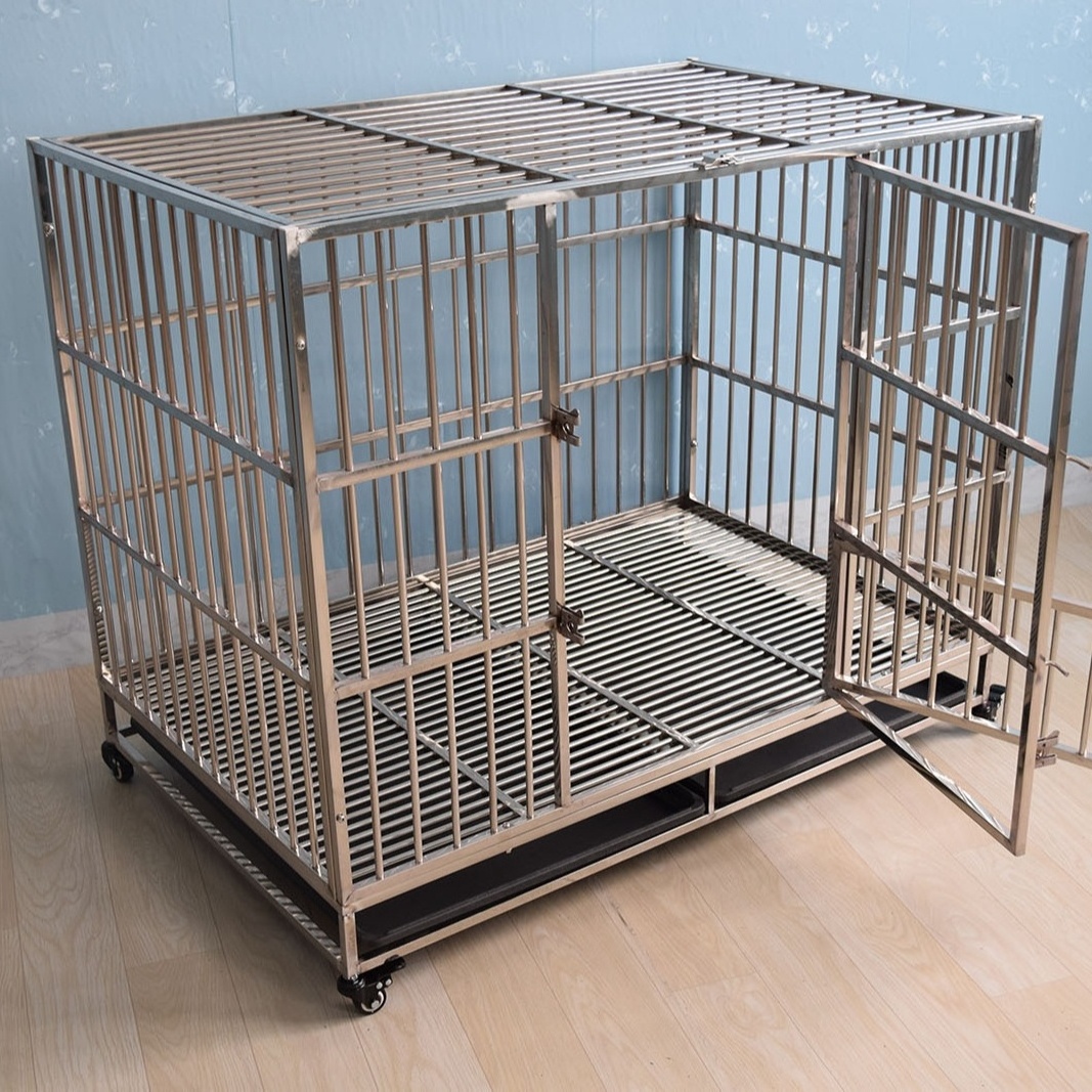 Stackable Stainless Steel Material Dog Breeding Cages Durable Animal Pet House Dog crate