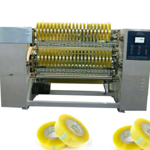 Semi Automatic Jumbo Rolls Adhesive Tape Slitter Machinery Bopp Tape Slitting Rewinding Machine