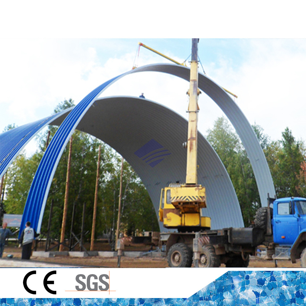 WJ-914-610 Portable K Q Span Large Span Arch Roof Roll Forming Machine