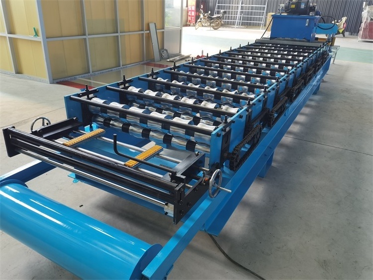 South africa zinc trapezoidal steel sheet making machine galvanized glazed ibr roof roll forming machine