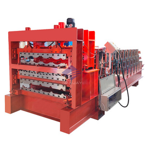 South Africa Three Layer Tile Roll Forming Iron Ibr Roof Sheet Making Machine