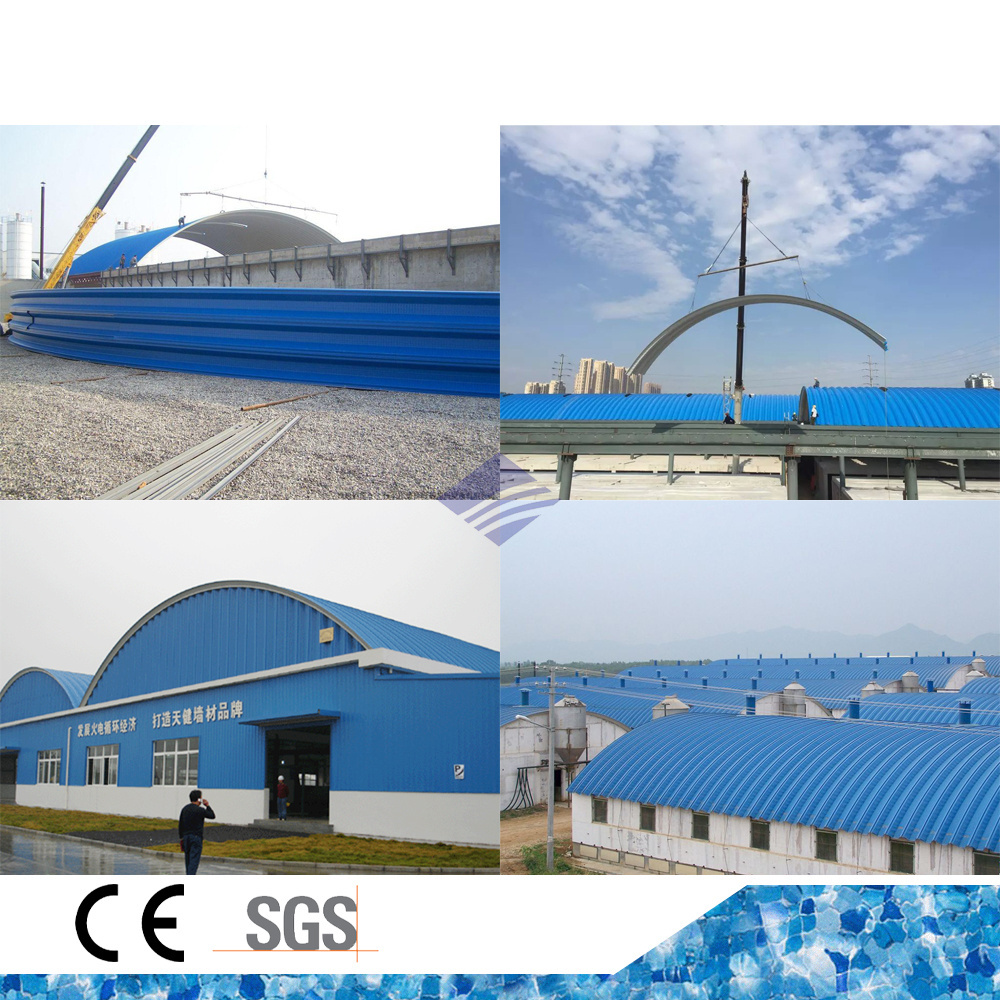 K Q Span Curve Roof Galvanized Steel Arch Roof Building Machine