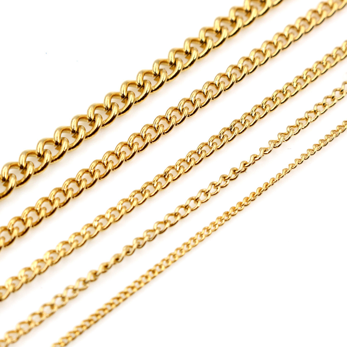 5 Meters/Lot Never Fade Thicken Stainless Steel Necklace Chains Bulk For DIY Jewelry Findings Making Materials Handmade Supplies