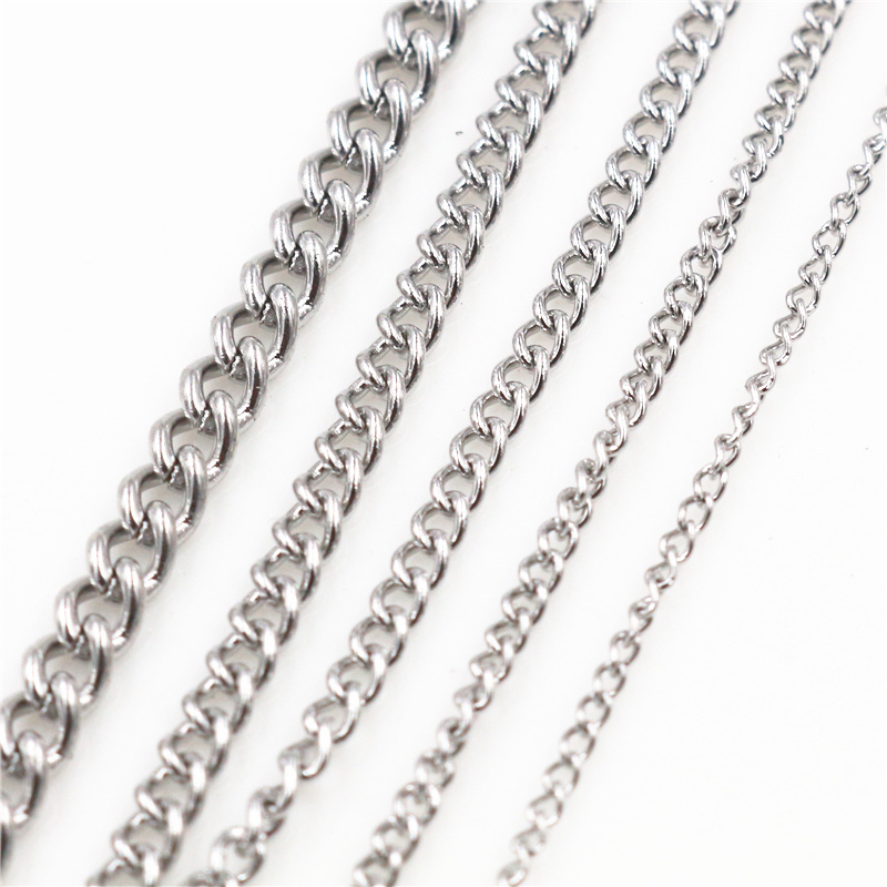 5 Meters/Lot Never Fade Thicken Stainless Steel Necklace Chains Bulk For DIY Jewelry Findings Making Materials Handmade Supplies