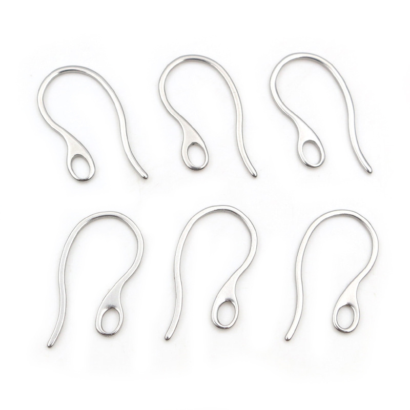 NO Fade 20pcs 22x11mm 316 Stainless Steel Gold Rose Gold DIY Earring Hooks Wire Settings Jewelry Making Findings Supplies