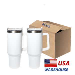 Wholesale Bulk 40oz Tumbler with Straw Stainless Steel Sublimation 40oz Tumbler with Handle