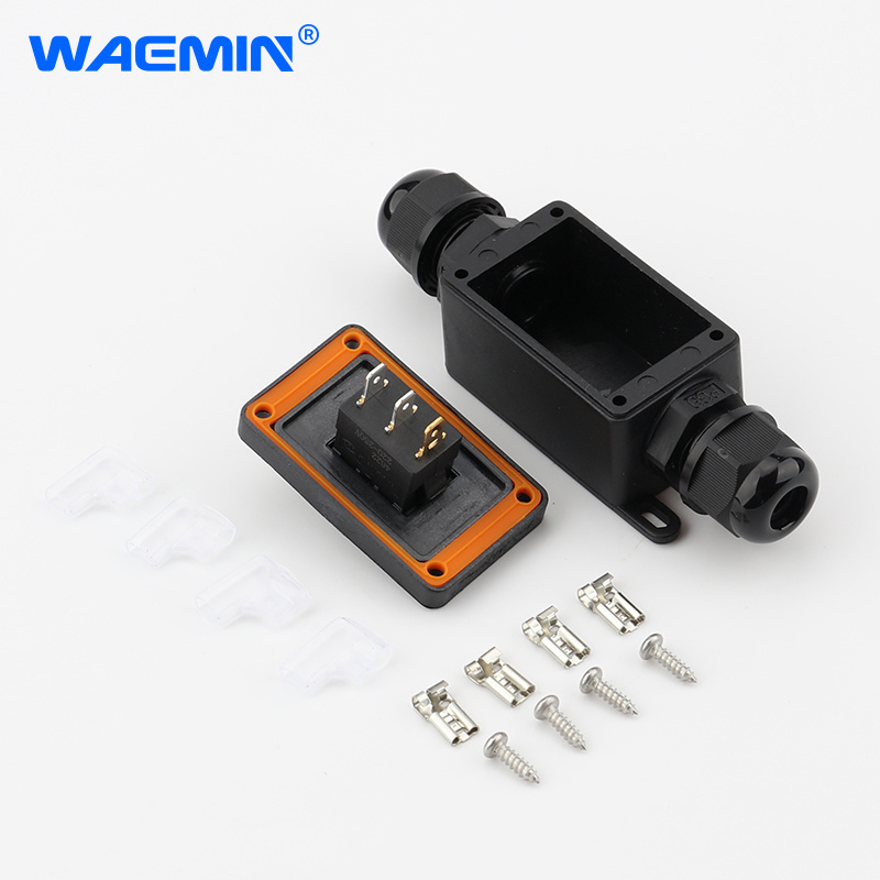 Waterproof Inline Switch Power On/off Small 12V 220V 6A 10A IP65 Light Waterproof Switch Outdoor Waterproof Switch