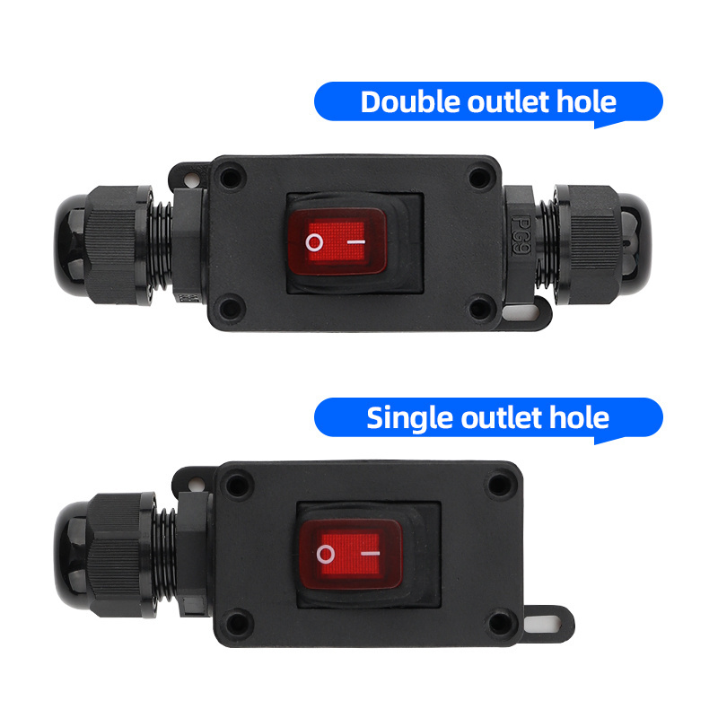 Waterproof Inline Switch Power On/off Small 12V 220V 6A 10A IP65 Light Waterproof Switch Outdoor Waterproof Switch