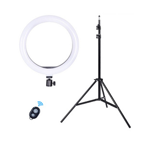 Makeup 33CM RGB With 210CM Tripod Stand Photographic Lighting Cheapest Aro Led Phone 14 18 Inch Ring Selfie Stick Camera Light