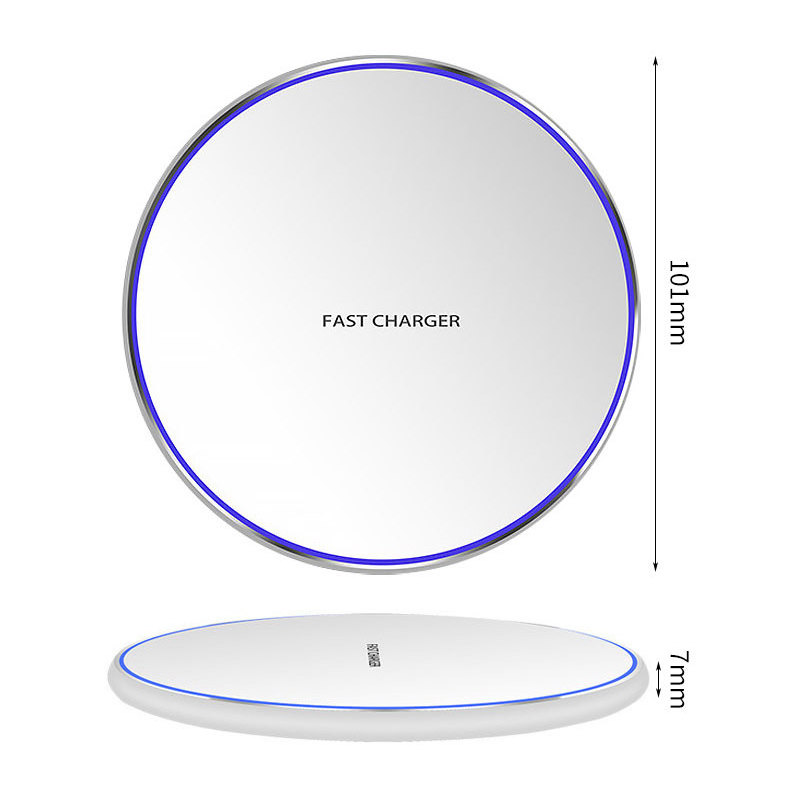 15W 10W Aluminum-alloy Carregador Cargadores  QI Smartphone Charging Pad Station Stand Fast Mobile Phone Wireless Charger