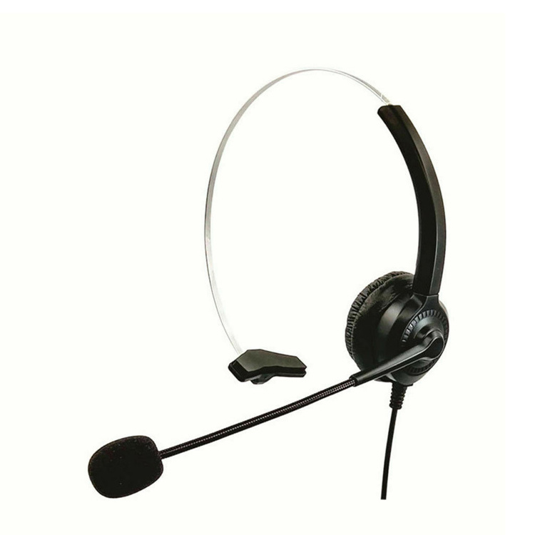 Factory Directly Noise Cancelling Cuffie Sport Stereo Metal Bass Earphones Meeting Call Center Headset Wired Headphones