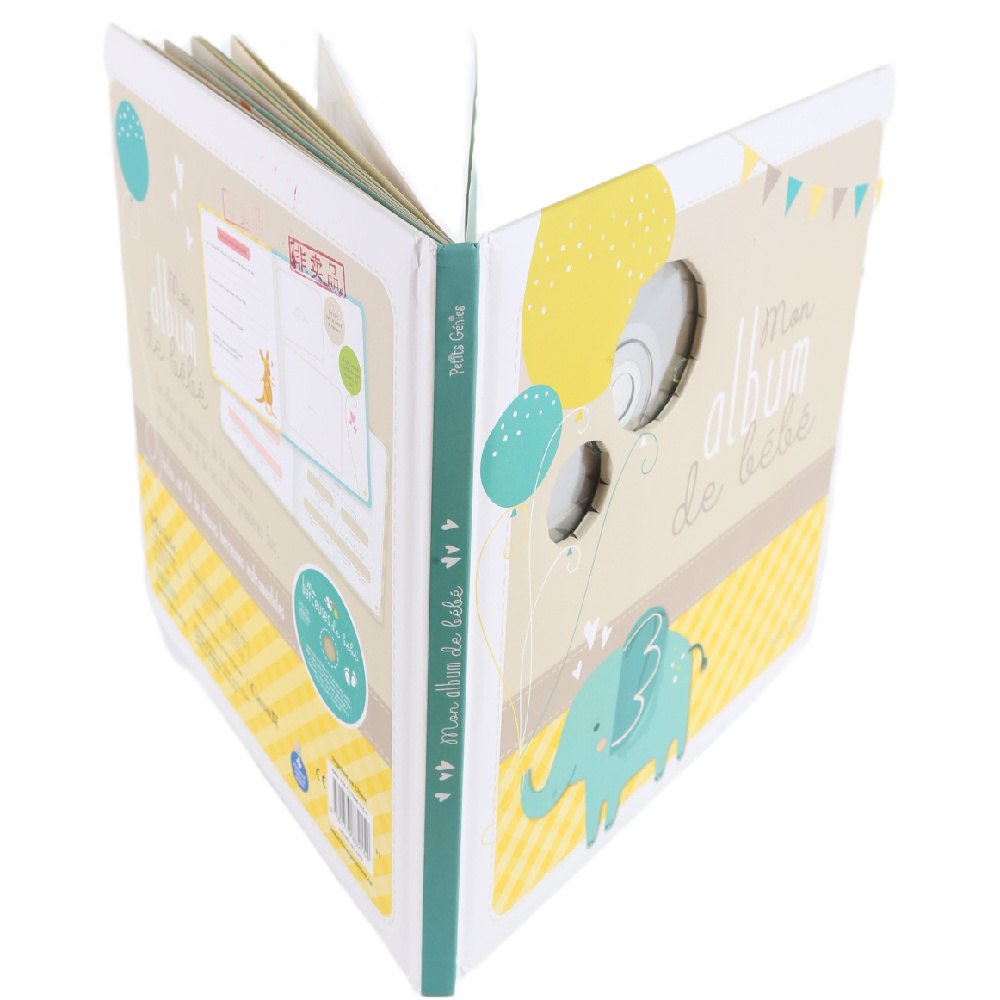 OEM Cost-Effective Baby Record Book With CD Baby Album Hardcover Book Printing Service For Baby