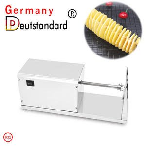 Commercial machine potato spiral potato cutter lays potato chips slicer