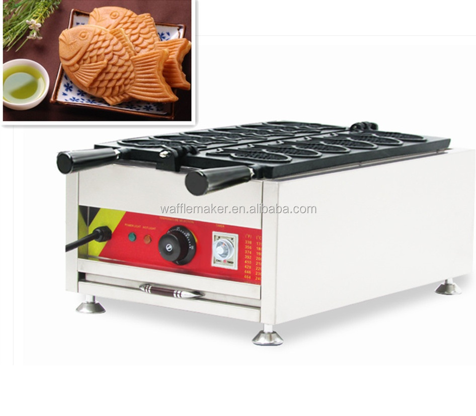 Manufacturer automatic fish waffle maker taiyaki pan maker machine with CE