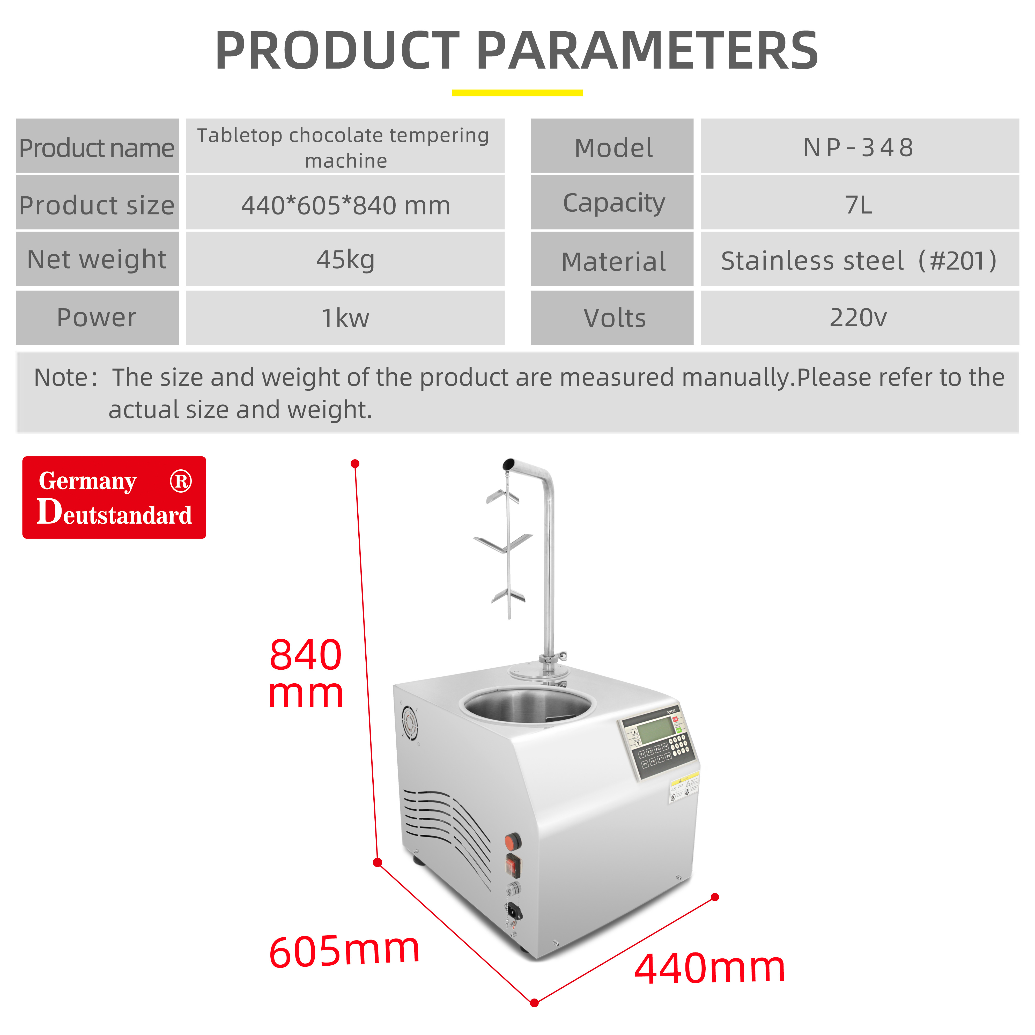 Automatic chocolate machinery small chocolate tempering machine portable hot chocolate machine