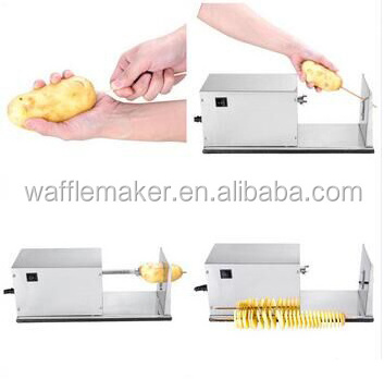 Commercial machine potato spiral potato cutter lays potato chips slicer