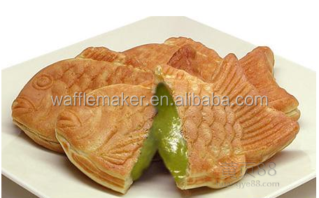 Manufacturer automatic fish waffle maker taiyaki pan maker machine with CE