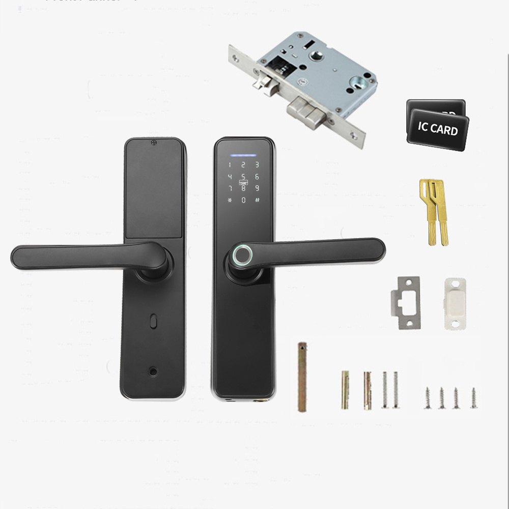 Entry Systems Remote Deadbolt Smart Door Lock Stainless Steel Door Lock Euro Rfid Hotel Locks System Cerradura Intelligent Wifi