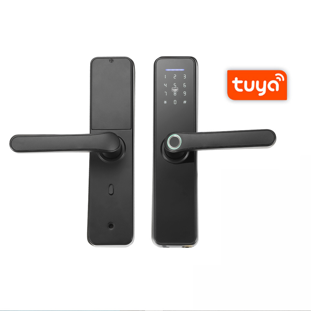 Entry Systems Remote Deadbolt Smart Door Lock Stainless Steel Door Lock Euro Rfid Hotel Locks System Cerradura Intelligent Wifi