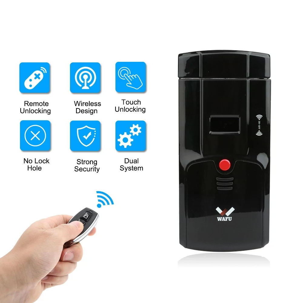 Wafu WF-011A Wifi APP Smart Lock Wireless Electronic Door Lock Remote Control Indoor Touch  Invisible Door Lock Home Security