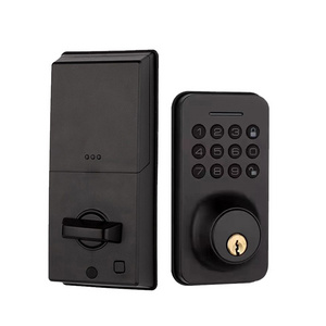 WAFU Hot Sale Bluetooth Smart Lock Tuya with Keypad & Machine Key Electronic Digital Door Lock Automatic Deadbolt Lock for Home