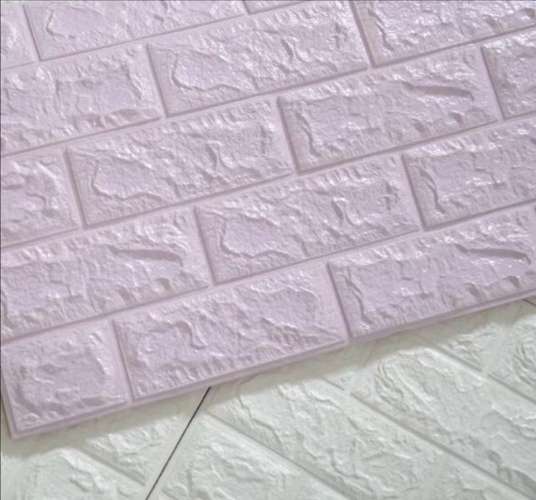 Polyethylene self-adhesive moisture-proof and anti-collision PVC self-adhesive brick pattern wallpaper wall sticker