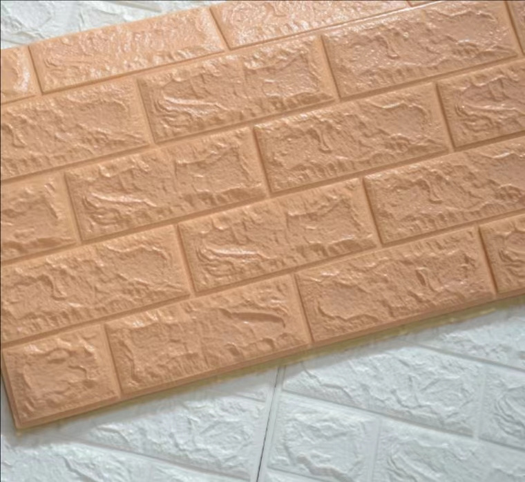 Polyethylene self-adhesive moisture-proof and anti-collision PVC self-adhesive brick pattern wallpaper wall sticker