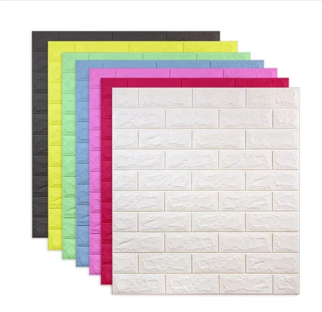 Simple, fashionable, classic brick pattern, 3d foam self-adhesive wallpaper, wall sticker