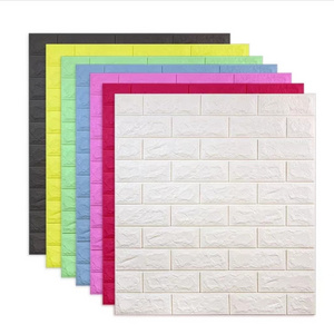 Simple, fashionable, classic brick pattern, 3d foam self-adhesive wallpaper, wall sticker