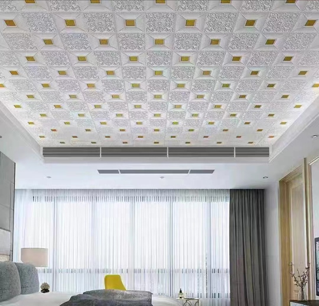 3d ceiling foam environment-friendly home self adhesive wallpaper wall sticker