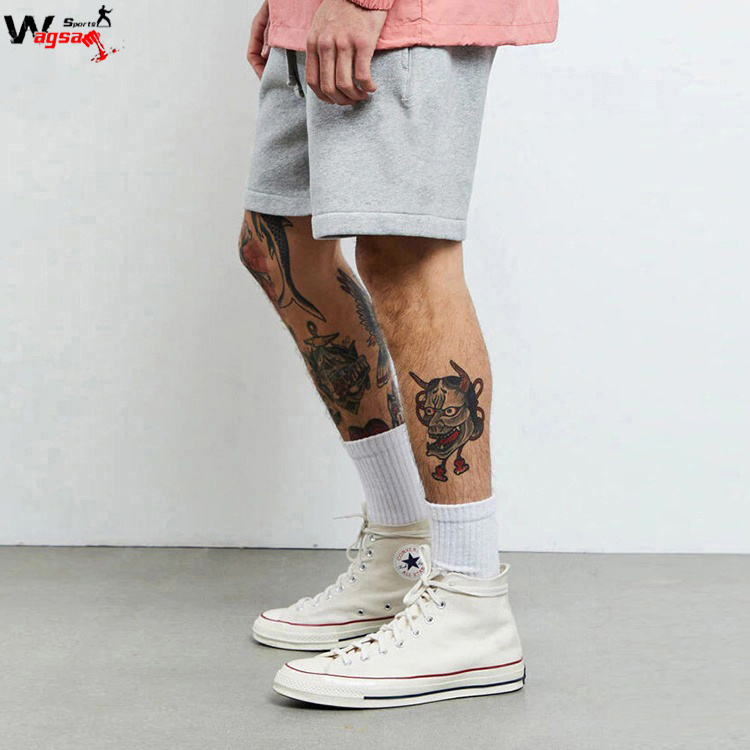 Regular fit wholesale mens cotton fleece comfortable sweat shorts