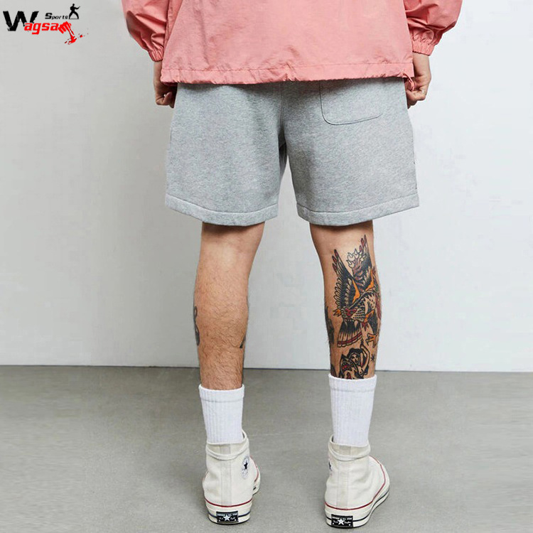 Regular fit wholesale mens cotton fleece comfortable sweat shorts