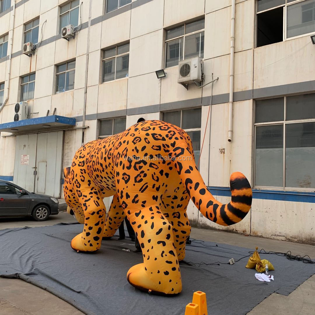 Giant Inflatable Leopard Animal For Outdoor Event Decoration