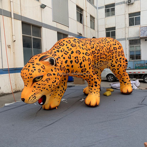 Giant Inflatable Leopard Animal For Outdoor Event Decoration