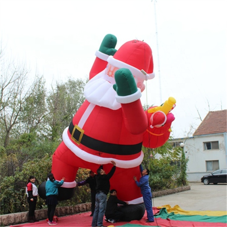 Wholesale christmas decoration inflatable air-blown inflatable christmas santa claus